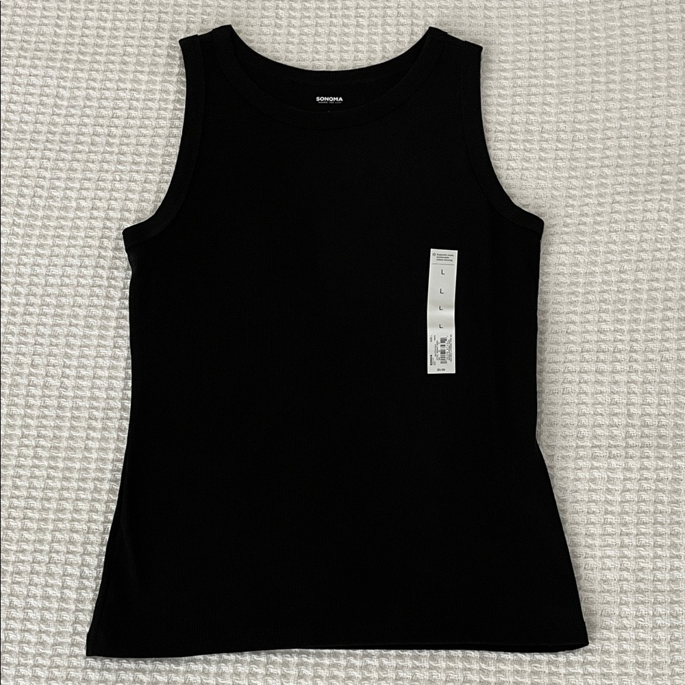 NWT Sonoma high neck layering tank size L